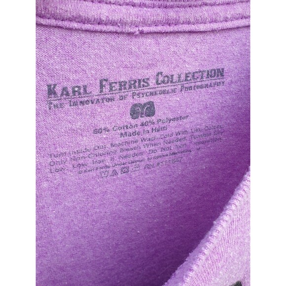 Jimi Hendrix Purple T-SHIRT Karl Ferris Collection Mens Medium - Picture 4 of 5